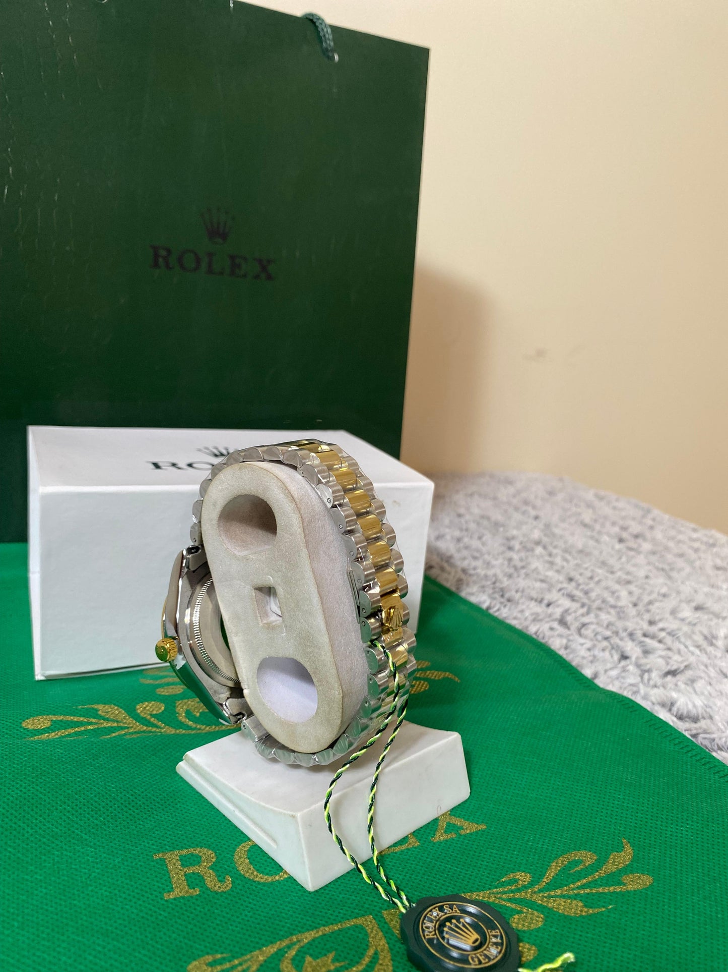 Rolex Day-Date President with white Diamond Dial