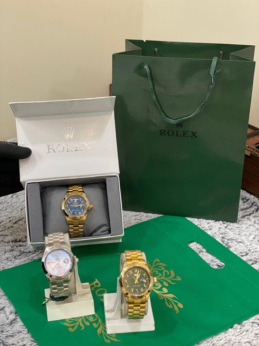 ROLEX->PACK of 3.