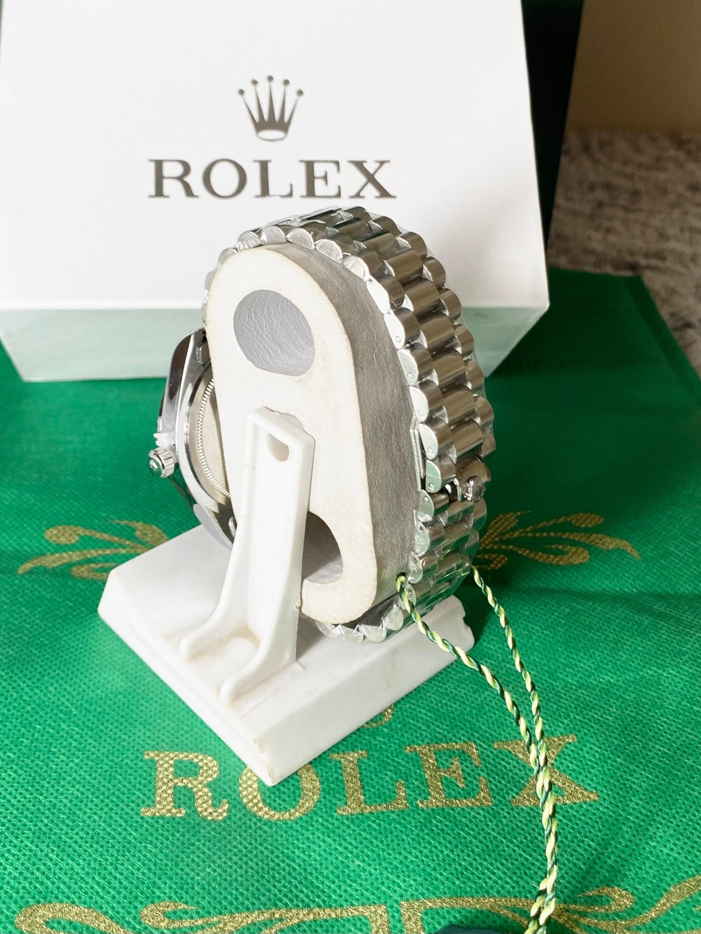 Rolex Day-Date President with GREEN Diamond Dial.