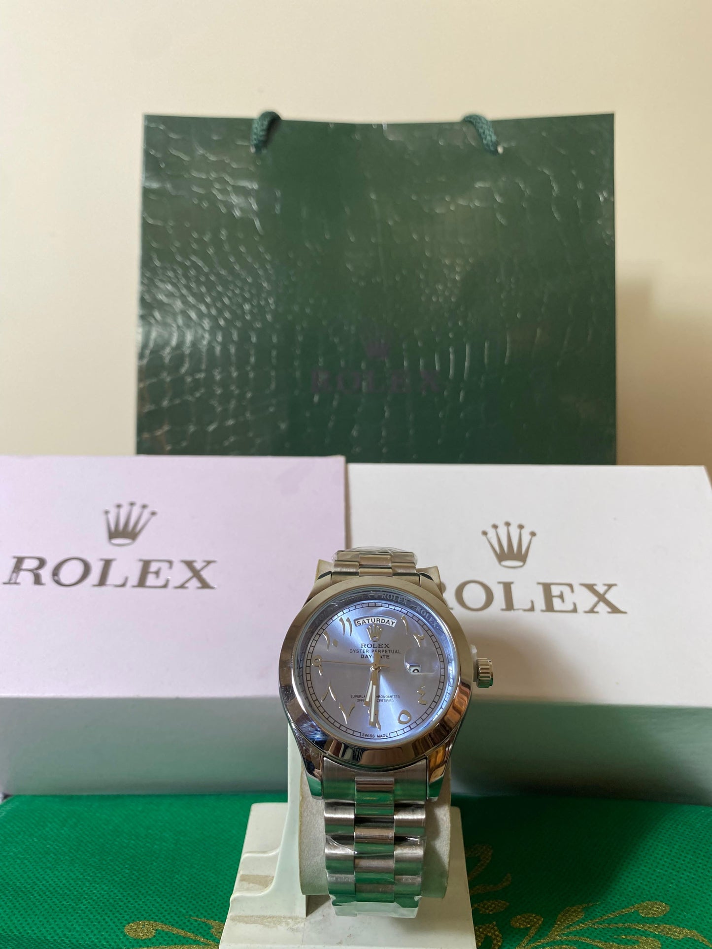 ARABIC WHITE DIAL ROLEX .
