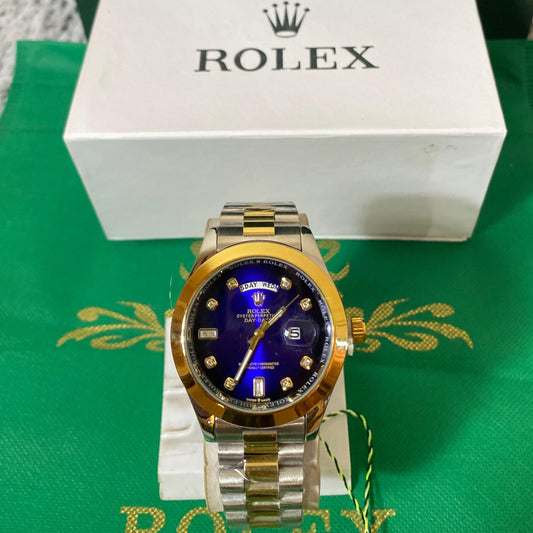 Day-Date President with Blue Diamond Dialmond Dial
