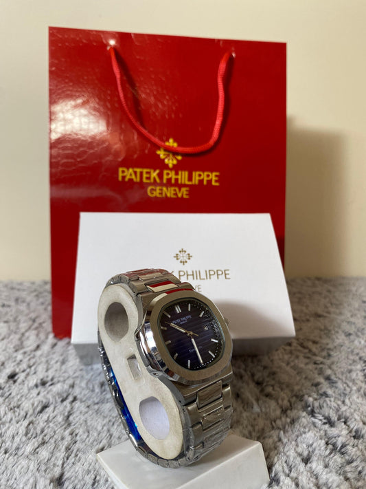 Patek Philippe Nautilus-Style Watch – Blue Dial